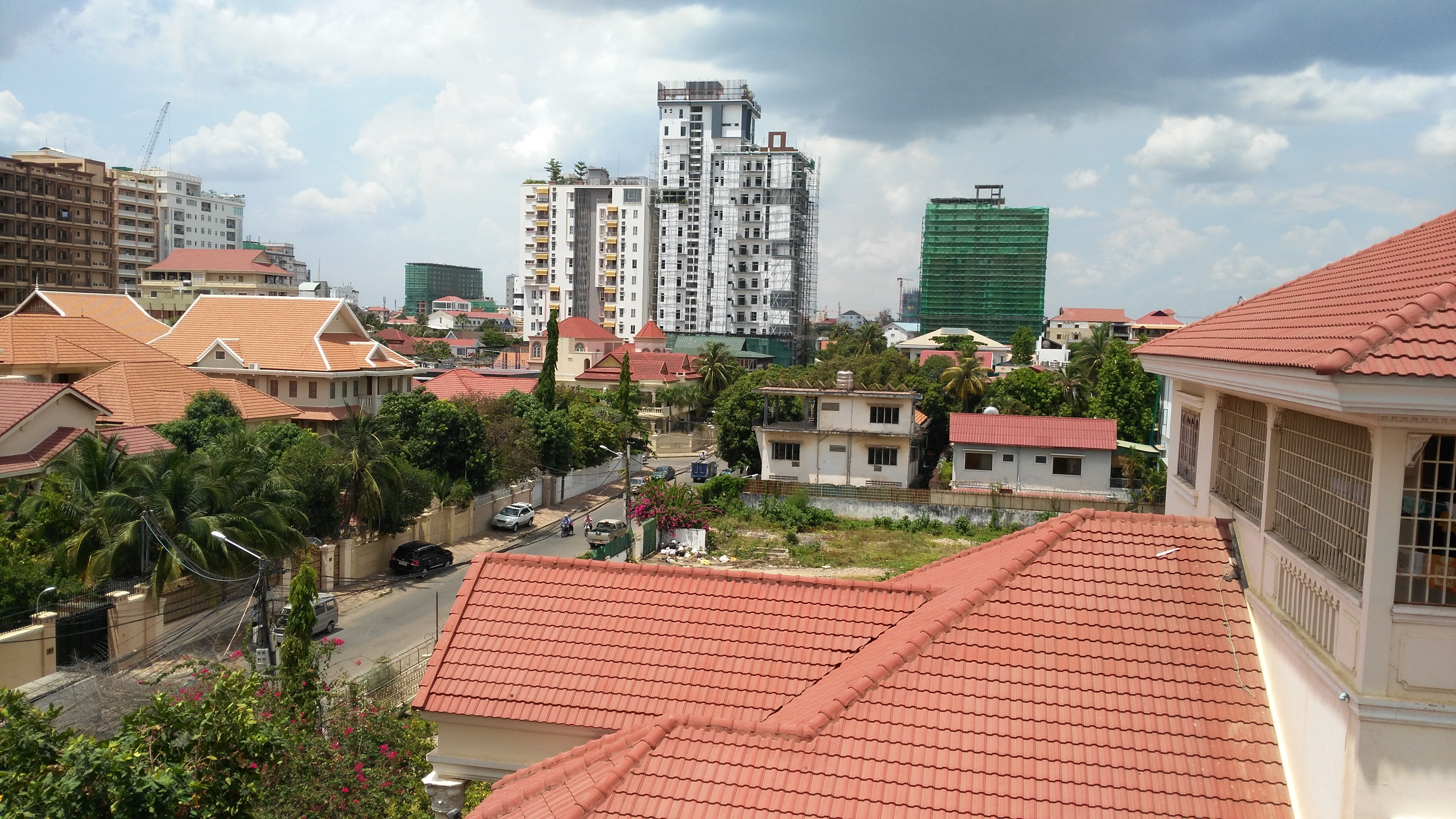 View of Phnom Penh from my apartment